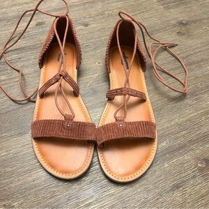 American Eagle Outfitters Sandals Womens 9 Open Toe Gladiator Shoes‎  B8